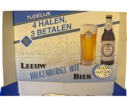 Leeuw bier valkenburgswit ouder display detail